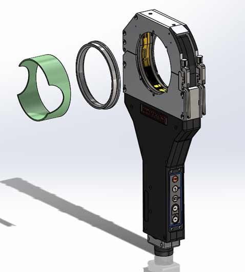 Pulled Collar Tee Mounting Ring, GAS SHIELD, 840 Weld Head Pulled Collar Tee Mounting Ring, GAS SHIELD, 840 Weld Head